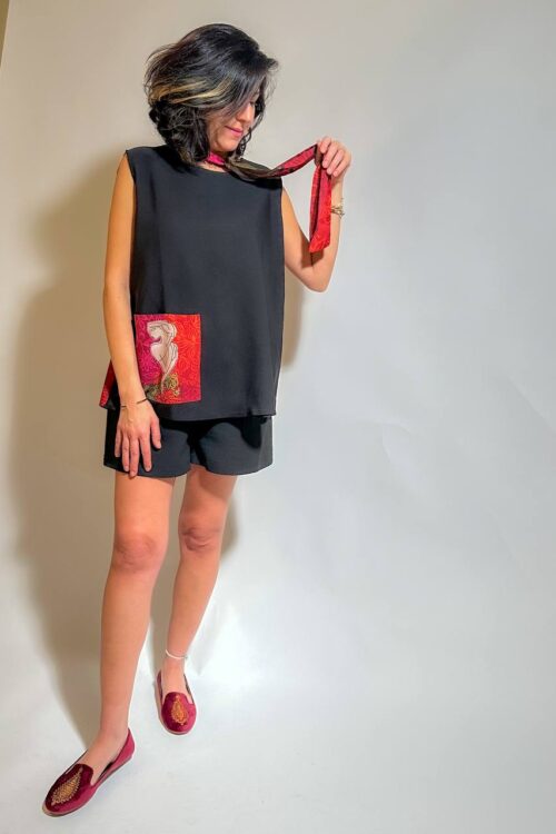 Dimitri top with Scarf